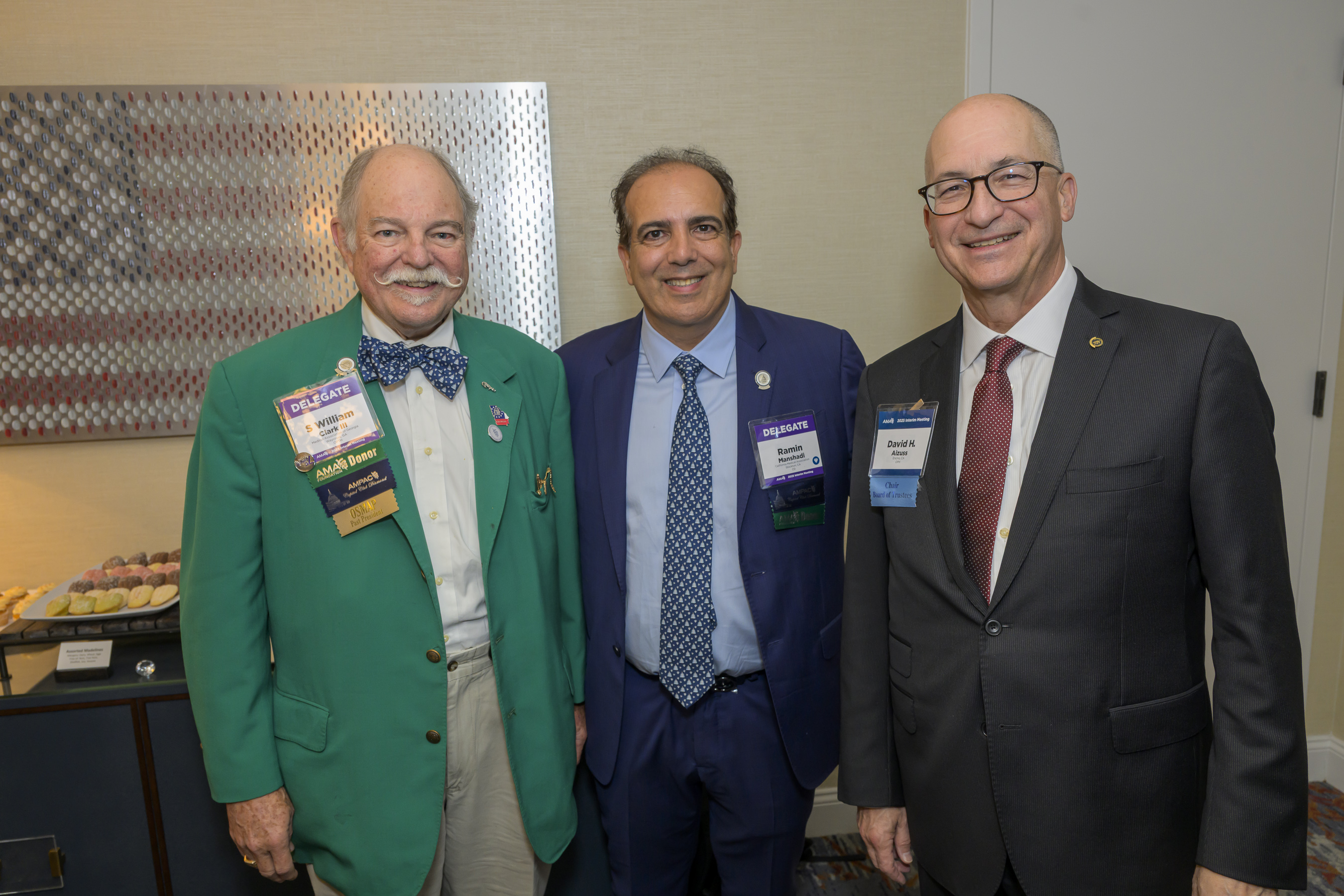 Diamond members with AMA Board Chair, Dr. David Aizuss